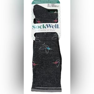 NWT SockWell Women's Free Fly | Moderate Graduated Compression Socks - Size M/L